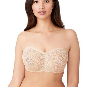 NWT WACOAL Halo Lace Strapless Multiway Underwire Bra 34 DDD (34F)